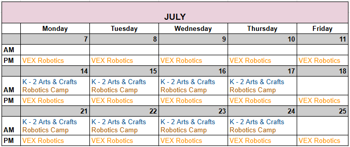 July Calendar Image